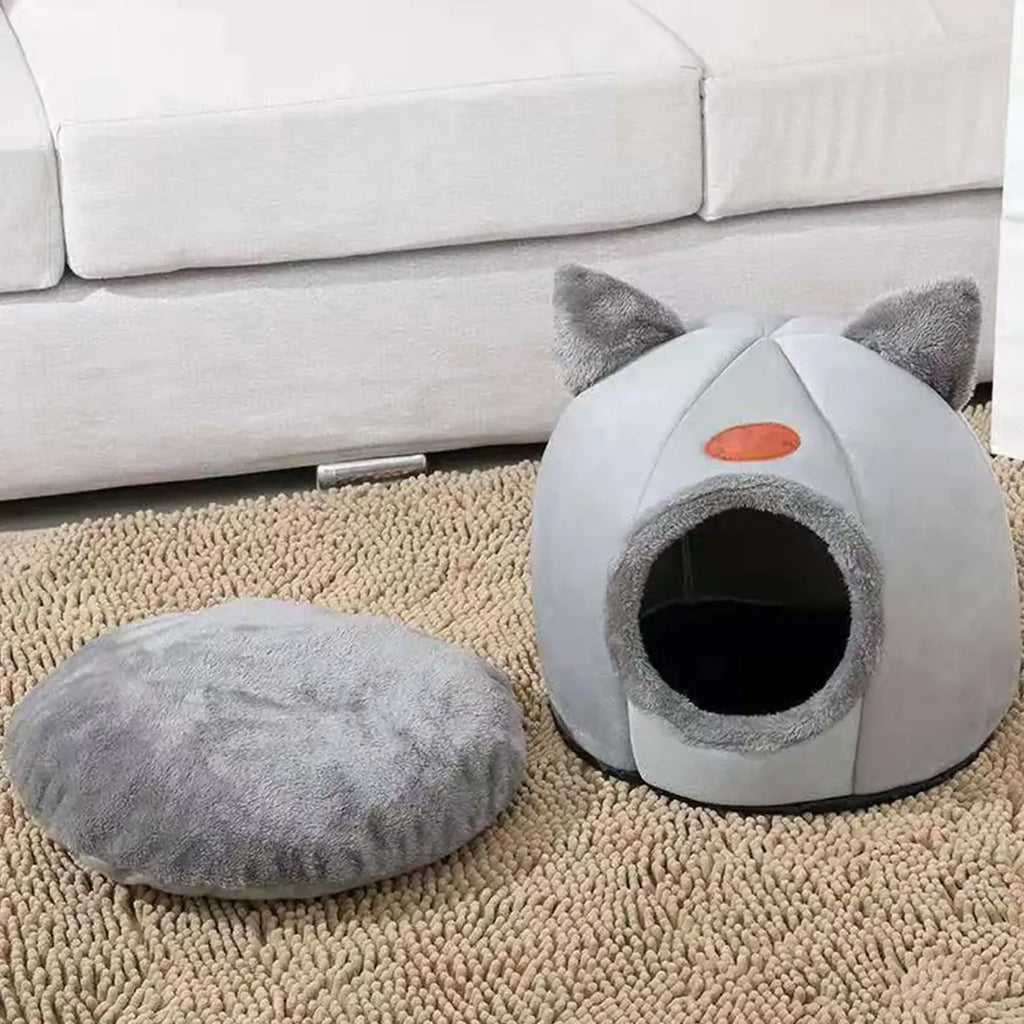 Cama Cueva DeluxePets – Refugio Premium de Descanso para tu Gato